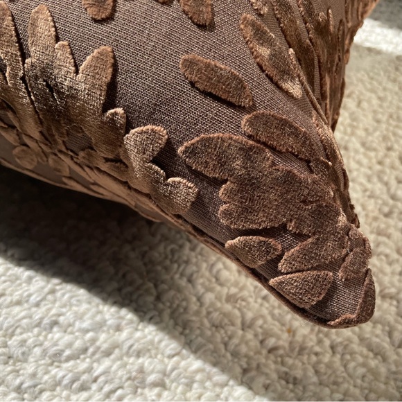 Lrg Brown Velvet pillow! - Picture 5 of 6